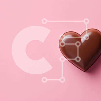 Intra Συλλεκτικό Ξύλινο Παζλ Plywood  4mm - Μπάρα σοκολάτας σε σχήμα καρδιάς σε ροζ φόντο Σε Ξύλινο Κουτί - Διαστάσεις Puzzle: 10x10 cm – 25 κομμάτια - Image 1