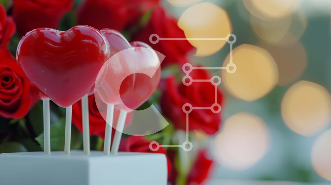 Intra Συλλεκτικό Ξύλινο Παζλ Plywood  4mm - Γλειφιτζούρια και τριαντάφυλλα για την ημέρα του Αγίου Βαλεντίνου Σε Ξύλινο Κουτί - Διαστάσεις: 10x10 cm – 25 κομμάτια