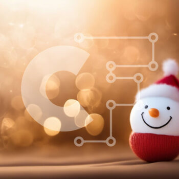 Intra Συλλεκτικό Ξύλινο Παζλ Plywood  4mm - Γιορτινός χιονάνθρωπος με καπέλο Άγιου Βασίλη Σε Ξύλινο Κουτί - Διαστάσεις Puzzle: 10x10 cm – 25 κομμάτια - Image 1