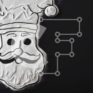 Intra Συλλεκτικό Ξύλινο Παζλ Plywood  4mm - Santa Claus Sugar Design Σε Ξύλινο Κουτί - Διαστάσεις Puzzle: 10x10 cm – 25 κομμάτια