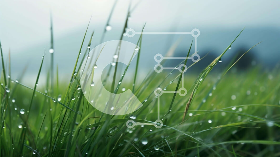 Intra Συλλεκτικό Ξύλινο Παζλ Plywood  4mm - Ήρεμο χορταριασμένο χωράφι με δροσοσταλίδες και σύννεφα Σε Ξύλινο Κουτί - Διαστάσεις: 10x10 cm – 25 κομμάτια