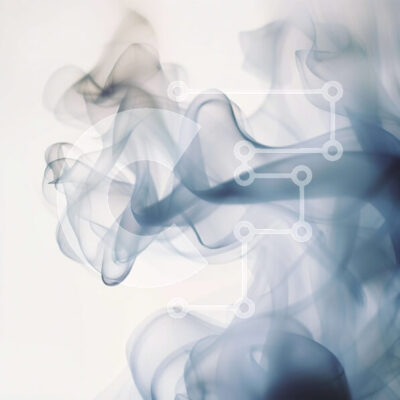 Intra Συλλεκτικό Ξύλινο Παζλ Plywood  4mm - Εκπληκτικό ασπρόμαυρο μοτίβο καπνού που στροβιλίζεται Σε Ξύλινο Κουτί - Διαστάσεις Puzzle: 10x10 cm – 25 κομμάτια - Image 1