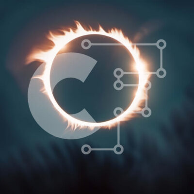 Intra Συλλεκτικό Ξύλινο Παζλ Plywood  4mm - Εκπληκτική ασπρόμαυρη εικόνα μιας έκλειψης ηλίου με μερικώς σκοτεινό ήλιο Σε Ξύλινο Κουτί - Διαστάσεις: 10x10 cm – 25 κομμάτια - Image 1