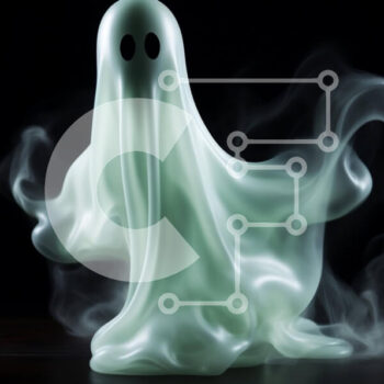 Intra Συλλεκτικό Ξύλινο Παζλ Plywood  4mm - Ειδώλιο φάντασμα που επιπλέει στον αέρα με καπνό Σε Ξύλινο Κουτί - Διαστάσεις Puzzle: 10x10 cm – 25 κομμάτια - Image 1