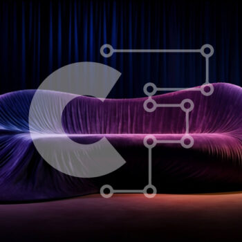 Intra Συλλεκτικό Ξύλινο Παζλ Plywood  4mm - Άνετος και κομψός μωβ καναπές με άτομο που κάθεται πάνω του Σε Ξύλινο Κουτί - Διαστάσεις Puzzle: 10x10 cm – 25 κομμάτια - Image 1