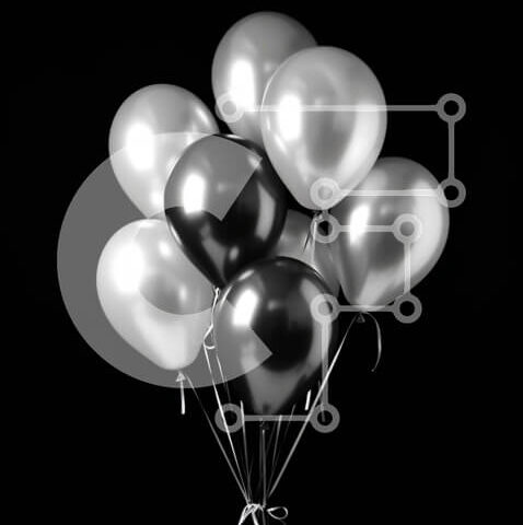 Intra Συλλεκτικό Ξύλινο Παζλ Plywood  4mm - Ζωντανή ομάδα μπαλονιών σε διάφορα χρώματα Σε Ξύλινο Κουτί - Διαστάσεις Puzzle: 10x10 cm – 25 κομμάτια - Image 1