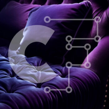 Intra Συλλεκτικό Ξύλινο Παζλ Plywood  4mm - Κομψός μωβ βελούδινος καναπές με φουντωτό σχέδιο και χρυσά καρφιά Σε Ξύλινο Κουτί - Διαστάσεις Puzzle: 10x10 cm – 25 κομμάτια - Image 1