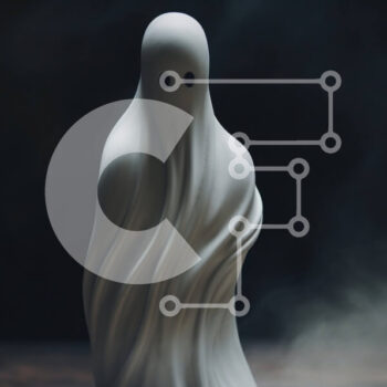 Intra Συλλεκτικό Ξύλινο Παζλ Plywood  4mm - Ειδώλιο σαν φάντασμα σε ένα άδειο δωμάτιο Σε Ξύλινο Κουτί - Διαστάσεις Puzzle: 10x10 cm – 25 κομμάτια - Image 1