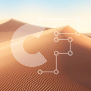 Intra Συλλεκτικό Ξύλινο Παζλ Plywood  4mm - Τοπίο της ερήμου με τους αμμόλοφους και το αεροπλάνο Σε Ξύλινο Κουτί - Διαστάσεις: 10x10 cm – 25 κομμάτια