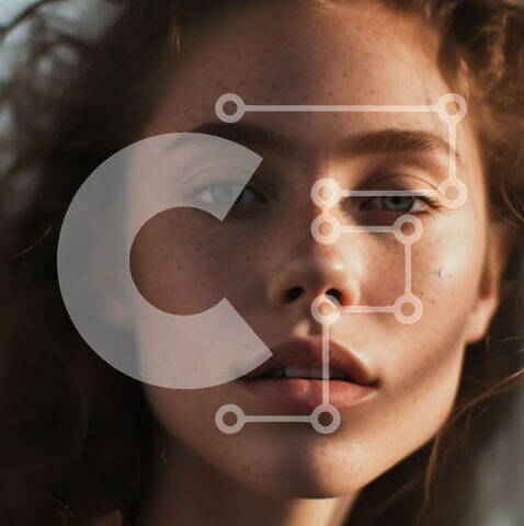 Intra Συλλεκτικό Ξύλινο Παζλ Plywood 4mm - Όμορφη γυναίκα με φυσικές φακίδες και σπαστά καστανά μαλλιά σε ονειρική λήψη Σε Ξύλινο Κουτί - Διαστάσεις Puzzle: 10x10 cm – 25 κομμάτια - Image 1