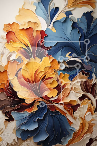 Intra Συλλεκτικό Ξύλινο Παζλ Plywood  4mm - Ζωντανό μπουκέτο από χάρτινα λουλούδια σε ένα διάφανο γυάλινο βάζο Σε Ξύλινο Κουτί - Διαστάσεις Puzzle: 10x10 cm – 25 κομμάτια