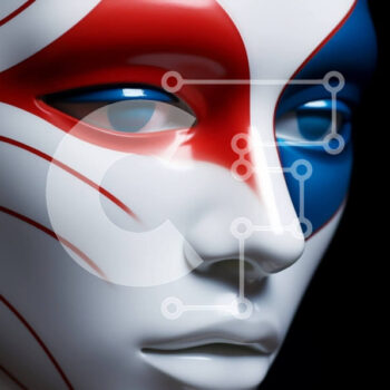 Intra Συλλεκτικό Ξύλινο Παζλ Plywood  4mm - Πολύχρωμο ριγέ μανεκέν προσώπου σε ομορφιά και μόδα Σε Ξύλινο Κουτί - Διαστάσεις Puzzle: 10x10 cm – 25 κομμάτια - Image 1