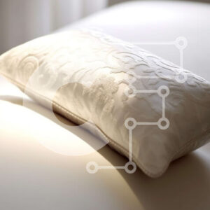 Intra Συλλεκτικό Ξύλινο Παζλ Plywood  4mm - Κομψό και εκλεπτυσμένο λευκό μαξιλάρι με λουλουδάτο μοτίβο Σε Ξύλινο Κουτί - Διαστάσεις Puzzle: 10x10 cm – 25 κομμάτια