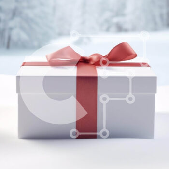 Intra Συλλεκτικό Ξύλινο Παζλ Plywood  4mm - Χειμερινό Δάσος με Διακόσμηση Δώρου Σε Ξύλινο Κουτί - Διαστάσεις Puzzle: 10x10 cm – 25 κομμάτια - Image 1