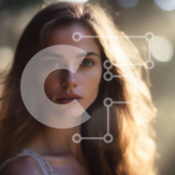 Intra Συλλεκτικό Ξύλινο Παζλ Plywood  4mm - Όμορφη γυναίκα στο δάσος με μακριά μαλλιά Σε Ξύλινο Κουτί - Διαστάσεις Puzzle: 10x10 cm – 25 κομμάτια - Image 1