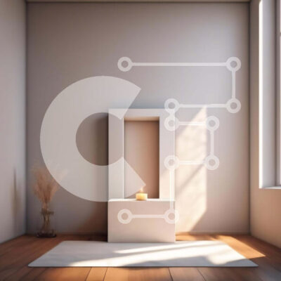 Intra Συλλεκτικό Ξύλινο Παζλ Plywood  4mm - Άδειο λευκό δωμάτιο με ξύλινο πάτωμα και κερί Σε Ξύλινο Κουτί - Διαστάσεις Puzzle: 10x10 cm – 25 κομμάτια - Image 1