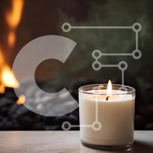 Intra Συλλεκτικό Ξύλινο Παζλ Plywood  4mm - Αναμμένο κερί σε πέτρινη επιφάνεια Σε Ξύλινο Κουτί - Διαστάσεις Puzzle: 10x10 cm – 25 κομμάτια