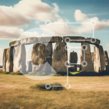 Intra Συλλεκτικό Ξύλινο Παζλ Plywood  4mm - Μυστηριώδες Stonehenge στην Αγγλία Σε Ξύλινο Κουτί - Διαστάσεις Puzzle: 10x10 cm – 25 κομμάτια - Image 1