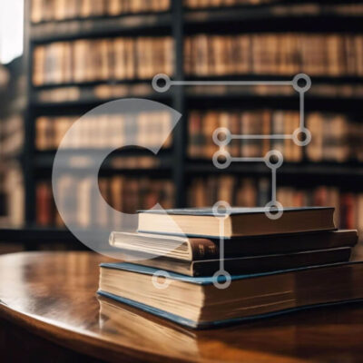 Intra Συλλεκτικό Ξύλινο Παζλ Plywood 4mm - Στοίβα από βιβλία σε ξύλινο τραπέζι στη βιβλιοθήκη Σε Ξύλινο Κουτί - Διαστάσεις Puzzle: 10x10 cm – 25 κομμάτια - Image 1