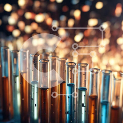 Intra Συλλεκτικό Ξύλινο Παζλ Plywood  4mm - Πολύχρωμοι δοκιμαστικοί σωλήνες για επιστημονική έρευνα και πειραματισμό Σε Ξύλινο Κουτί - Διαστάσεις Puzzle: 10x10 cm – 25 κομμάτια - Image 1