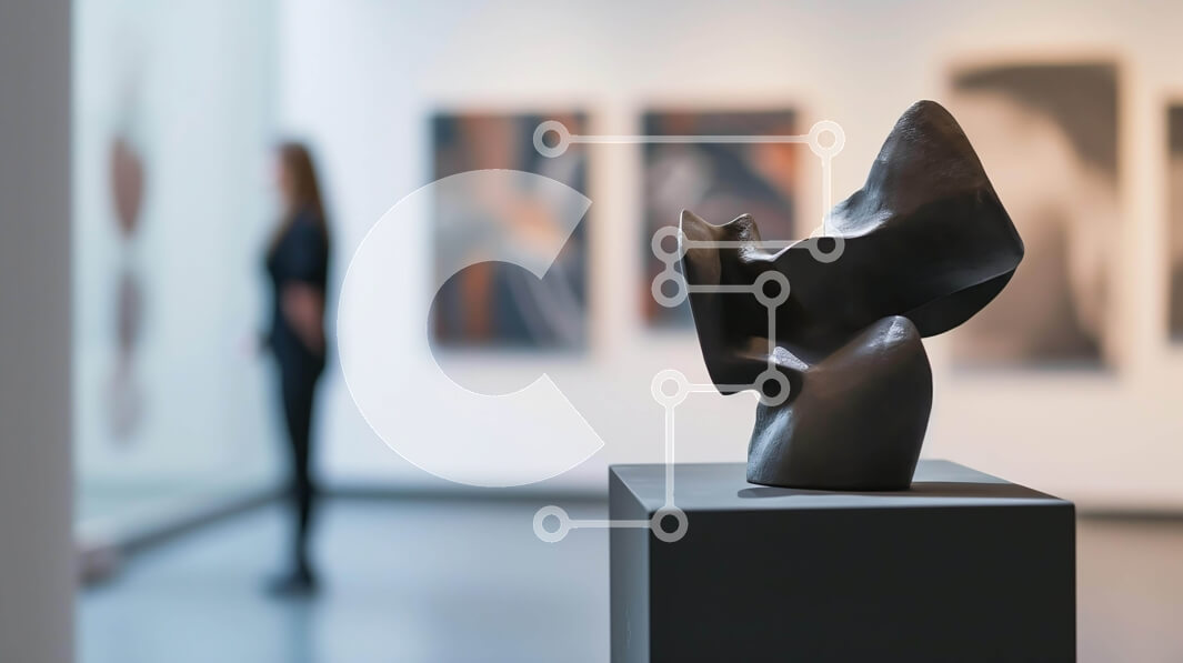 Intra Συλλεκτικό Ξύλινο Παζλ Plywood  4mm - Μαύρο γλυπτό στην γκαλερί τέχνης με γυναίκα Σε Ξύλινο Κουτί - Διαστάσεις Puzzle: 10x10 cm – 25 κομμάτια