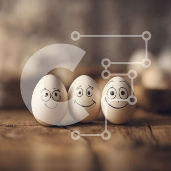 Intra Συλλεκτικό Ξύλινο Παζλ Plywood  4mm - Αυγά Smiley Face Σε Ξύλινο Κουτί - Διαστάσεις Puzzle: 10x10 cm – 25 κομμάτια - Image 1