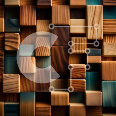 Intra Συλλεκτικό Ξύλινο Παζλ Plywood  4mm - Ρουστίκ ξύλινος κύβος με τραχιά υφή Σε Ξύλινο Κουτί - Διαστάσεις: 10x10 cm – 25 κομμάτια - Image 1