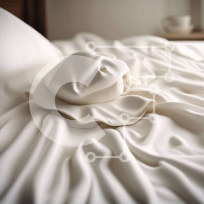 Intra Συλλεκτικό Ξύλινο Παζλ Plywood  4mm - Μινιμαλιστικό λευκό καπέλο σε κρεβάτι με καθαρά λευκά σεντόνια και μαξιλάρι Σε Ξύλινο Κουτί - Διαστάσεις Puzzle: 10x10 cm – 25 κομμάτια - Image 1