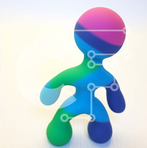 Intra Συλλεκτικό Ξύλινο Παζλ Plywood  4mm - Πολύχρωμο παιχνίδι που στέκεται όρθια στο τραπέζι Σε Ξύλινο Κουτί - Διαστάσεις: 10x10 cm – 25 κομμάτια - Image 1