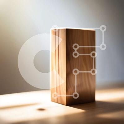 Intra Συλλεκτικό Ξύλινο Παζλ Plywood  4mm - Όμορφη εικόνα του ξύλινου μπλοκ με το φως του ήλιου μέσα από το παράθυρο Σε Ξύλινο Κουτί - Διαστάσεις: 10x10 cm – 25 κομμάτια - Image 1