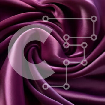 Intra Συλλεκτικό Ξύλινο Παζλ Plywood  4mm - Όμορφο μωβ μεταξωτό ύφασμα με λεία και γυαλιστερή επιφάνεια Σε Ξύλινο Κουτί - Διαστάσεις Puzzle: 10x10 cm – 25 κομμάτια - Image 1