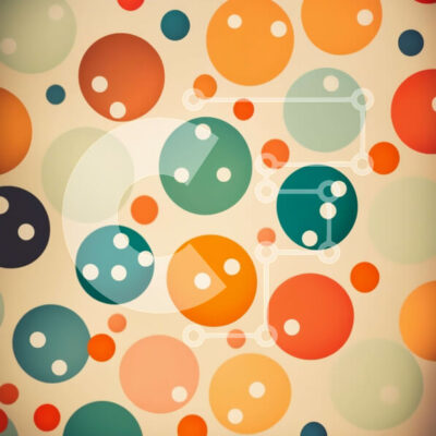 Intra Συλλεκτικό Ξύλινο Παζλ Plywood  4mm - Παιχνιδιάρικο και χαρούμενο πολύχρωμο κύκλο χωρίς ραφή πρότυπο Σε Ξύλινο Κουτί - Διαστάσεις Puzzle: 10x10 cm – 25 κομμάτια - Image 1