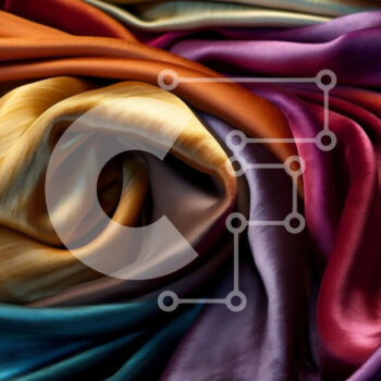 Intra Συλλεκτικό Ξύλινο Παζλ Plywood  4mm - Όμορφο μεταξωτό κασκόλ με ζωηρό λουλουδάτο σχέδιο Σε Ξύλινο Κουτί - Διαστάσεις Puzzle: 10x10 cm – 25 κομμάτια - Image 1