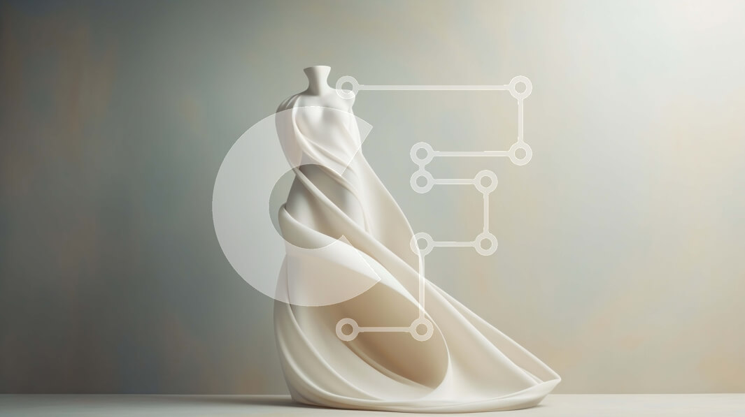 Intra Συλλεκτικό Ξύλινο Παζλ Plywood  4mm - Αφηρημένο λευκό γλυπτό που επιπλέει στον αέρα Σε Ξύλινο Κουτί - Διαστάσεις Puzzle: 10x10 cm – 25 κομμάτια