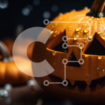 Intra Συλλεκτικό Ξύλινο Παζλ Plywood  4mm - Διακόσμηση κολοκύθας αποκριών με σταγονίδια νερού Σε Ξύλινο Κουτί - Διαστάσεις Puzzle: 10x10 cm – 25 κομμάτια - Image 1