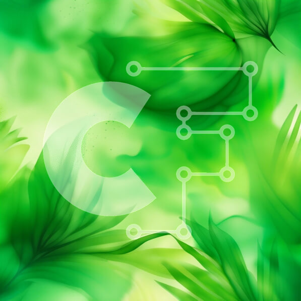 Intra Συλλεκτικό Ξύλινο Παζλ Plywood  4mm - Όμορφο πράσινο φυλλώδες φόντο με διάσπαρτα φύλλα Σε Ξύλινο Κουτί - Διαστάσεις: 10x10 cm – 25 κομμάτια