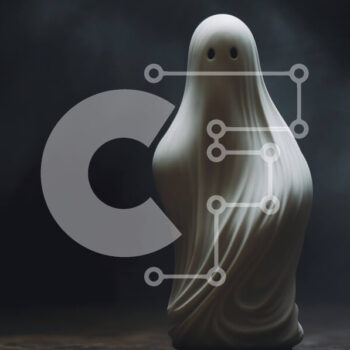 Intra Συλλεκτικό Ξύλινο Παζλ Plywood  4mm - Στολίδι με ειδώλιο λευκό φάντασμα Σε Ξύλινο Κουτί - Διαστάσεις Puzzle: 10x10 cm – 25 κομμάτια - Image 1