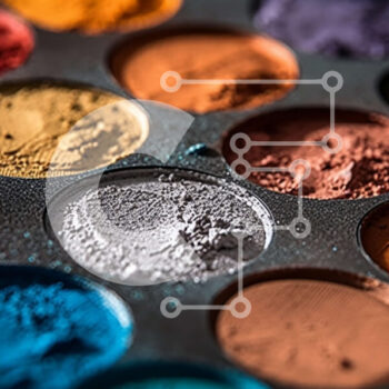 Intra Συλλεκτικό Ξύλινο Παζλ Plywood  4mm - Παλέτα μακιγιάζ με διάφορες χρωματιστές σκιές ματιών για διαφορετικές εμφανίσεις Σε Ξύλινο Κουτί - Διαστάσεις Puzzle: 10x10 cm – 25 κομμάτια - Image 1