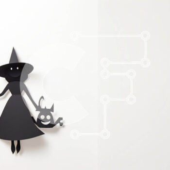 Intra Συλλεκτικό Ξύλινο Παζλ Plywood  4mm - Αποκριάτικο χαρτί μάγισσας με νυχτερίδες Σε Ξύλινο Κουτί - Διαστάσεις Puzzle: 10x10 cm – 25 κομμάτια - Image 1