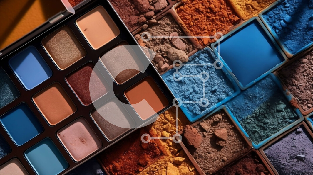 Intra Συλλεκτικό Ξύλινο Παζλ Plywood  4mm - Ζωντανή συλλογή από μπλε, πράσινες και καφέ σκιές ματιών Σε Ξύλινο Κουτί - Διαστάσεις Puzzle: 10x10 cm – 25 κομμάτια