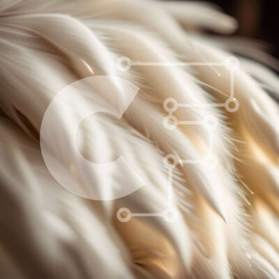 Intra Συλλεκτικό Ξύλινο Παζλ Plywood  4mm - Ειρηνική και γαλήνια κινηματογράφηση σε πρώτο πλάνο των φτερών ενός λευκού πουλιού Σε Ξύλινο Κουτί - Διαστάσεις: 10x10 cm – 25 κομμάτια - Image 1