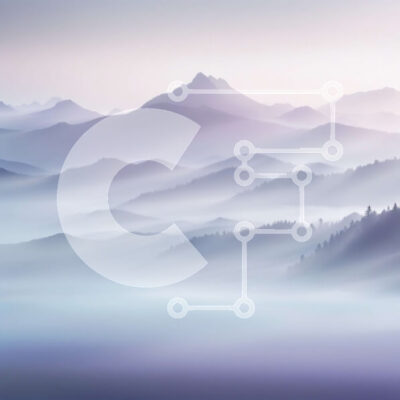 Intra Συλλεκτικό Ξύλινο Παζλ Plywood  4mm - Εκπληκτικό ορεινό τοπίο με ομίχλη και χιόνι Σε Ξύλινο Κουτί - Διαστάσεις: 10x10 cm – 25 κομμάτια - Image 1