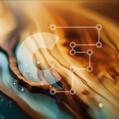 Intra Συλλεκτικό Ξύλινο Παζλ Plywood  4mm - Όμορφη κινηματογράφηση σε πρώτο πλάνο της ξύλινης επιφάνειας με σταγονίδια νερού Σε Ξύλινο Κουτί - Διαστάσεις: 10x10 cm – 25 κομμάτια - Image 1