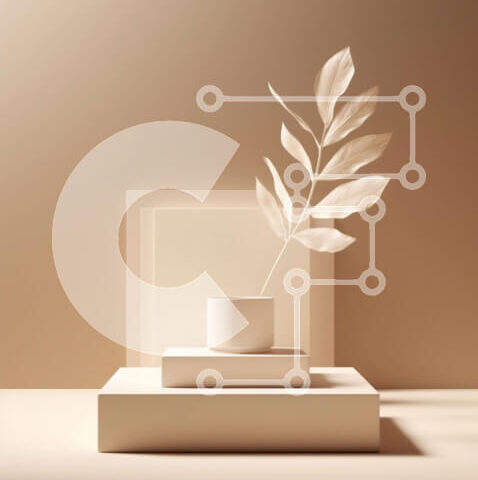 Intra Συλλεκτικό Ξύλινο Παζλ Plywood  4mm - Μινιμαλιστική εσωτερική διακόσμηση: Λευκό κεραμικό βάζο με μονόφυλλο Σε Ξύλινο Κουτί - Διαστάσεις Puzzle: 10x10 cm – 25 κομμάτια - Image 1