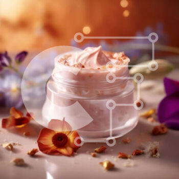 Intra Συλλεκτικό Ξύλινο Παζλ Plywood  4mm - Όμορφη εικόνα από διαφανές γυάλινο βάζο με λευκή κρέμα και λουλούδια Σε Ξύλινο Κουτί - Διαστάσεις Puzzle: 10x10 cm – 25 κομμάτια - Image 1