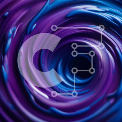 Intra Συλλεκτικό Ξύλινο Παζλ Plywood  4mm - Σαγηνευτική εικόνα μιας μωβ δίνης με στροβιλιζόμενα χρώματα Σε Ξύλινο Κουτί - Διαστάσεις Puzzle: 10x10 cm – 25 κομμάτια - Image 1