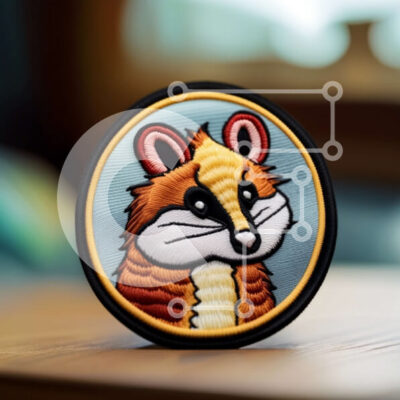 Intra Συλλεκτικό Ξύλινο Παζλ Plywood  4mm - Αξιολάτρευτη εικόνα ενός σκίουρου που φορά ένα παπιγιόν και κρατά ένα μολύβι Σε Ξύλινο Κουτί - Διαστάσεις: 10x10 cm – 25 κομμάτια - Image 1