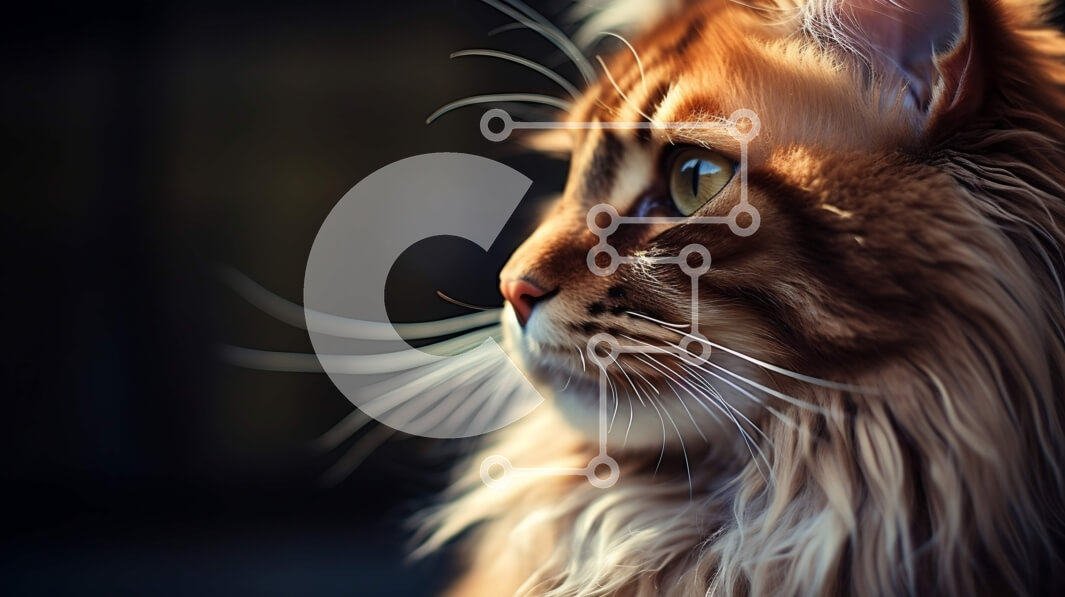 Intra Συλλεκτικό Ξύλινο Παζλ Plywood  4mm - Έντονο βλέμμα: Εικόνα από κοντά μιας χνουδωτής γάτας με λαμπερά πράσινα μάτια Σε Ξύλινο Κουτί - Διαστάσεις: 10x10 cm – 25 κομμάτια