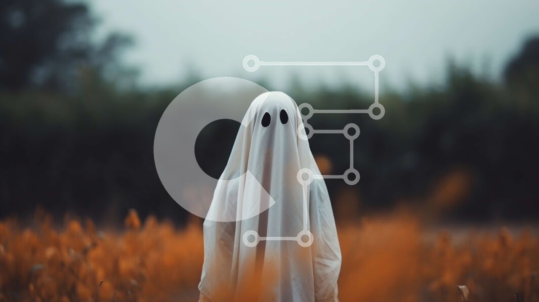 Intra Συλλεκτικό Ξύλινο Παζλ Plywood  4mm - Μυστηριώδες φάντασμα σε ανοιχτό πεδίο Σε Ξύλινο Κουτί - Διαστάσεις Puzzle: 10x10 cm – 25 κομμάτια