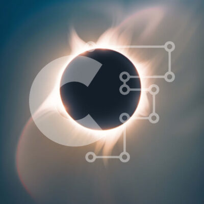 Intra Συλλεκτικό Ξύλινο Παζλ Plywood  4mm - Δονούμενη εικόνα μιας έκλειψης ηλίου με μερικώς σκοτεινό ήλιο Σε Ξύλινο Κουτί - Διαστάσεις: 10x10 cm – 25 κομμάτια - Image 1